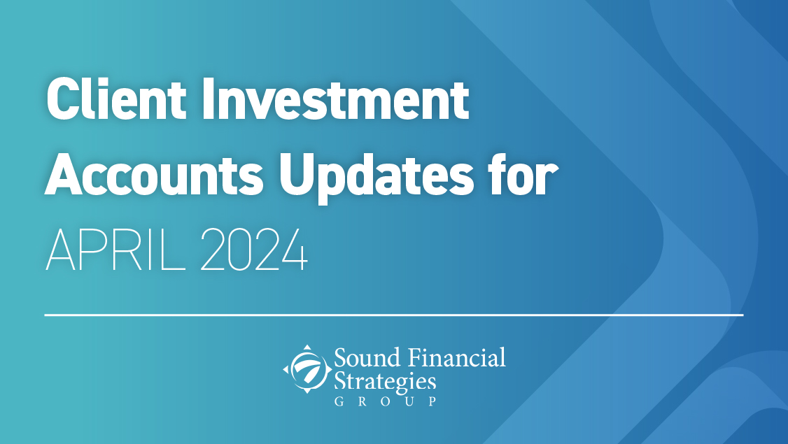 Client Investment Accounts Update for April 2024